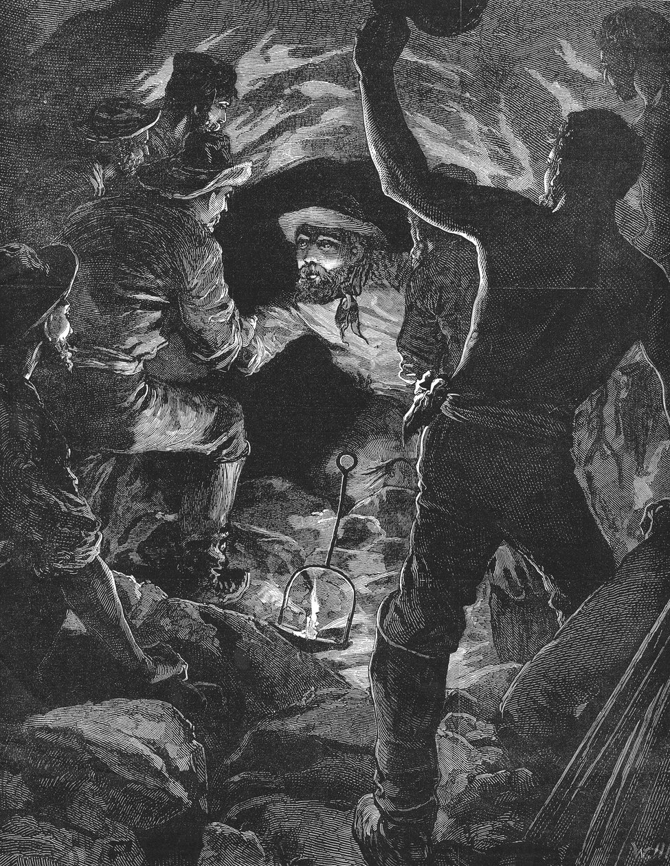 Färdigställande av St Gotthard-tunneln under Alperna, 1880 av Unbekannt