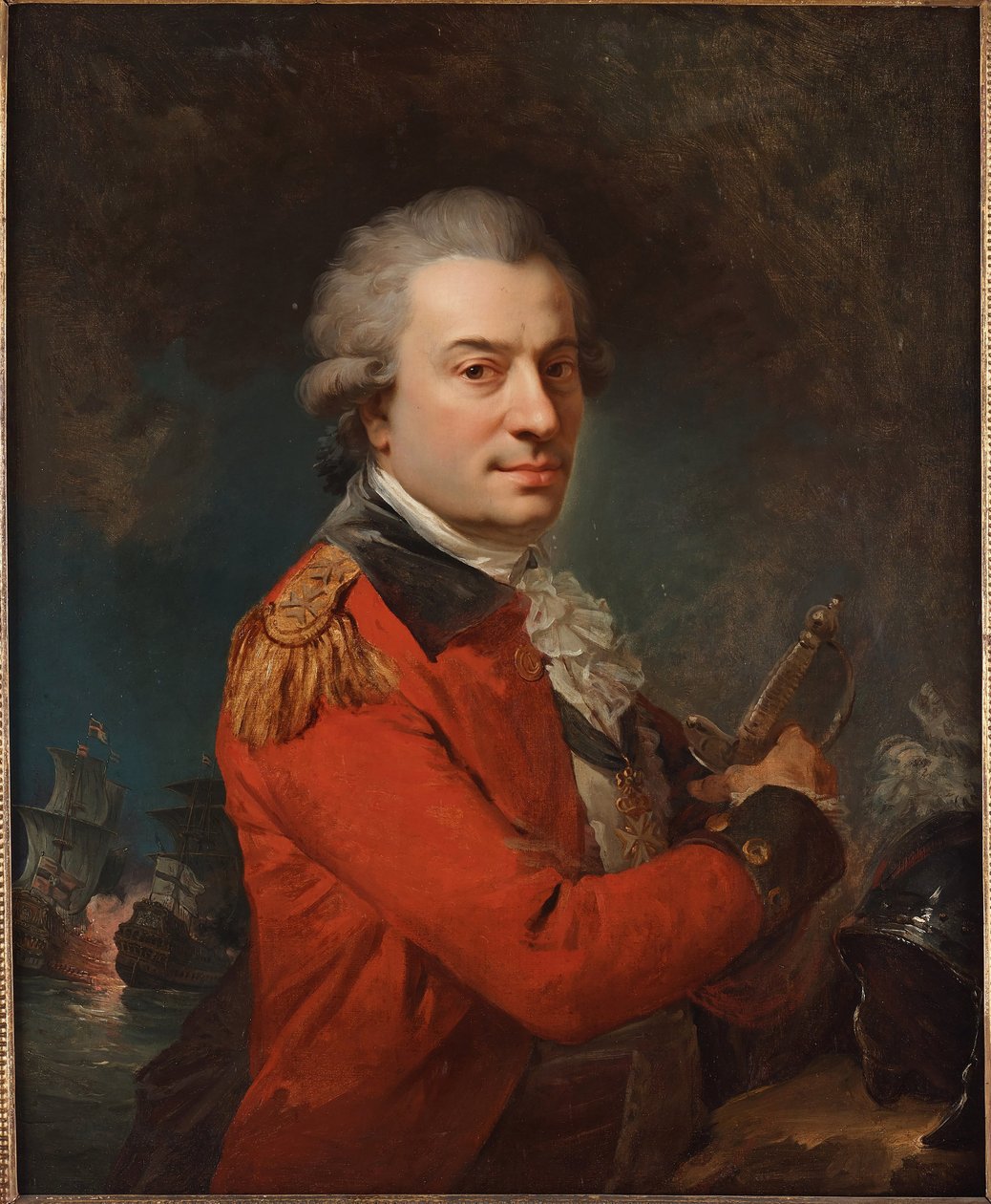 Greve Pierre André de Suffren av Saint-Tropez 1729-1788, mitten av 1700-talet. av Unbekannt