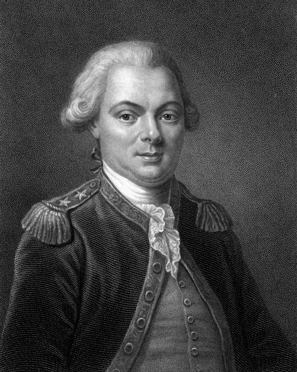 Comte de La Perouse, fransk 1700-tals navigatör, astronom och upptäcktsresande, c1834 av Unbekannt