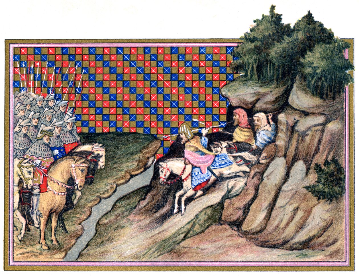 Konferens av earlen av Gloucester och en irländsk hövding, Richard IIs kampanj i Irland, 1399, 18 av Unbekannt