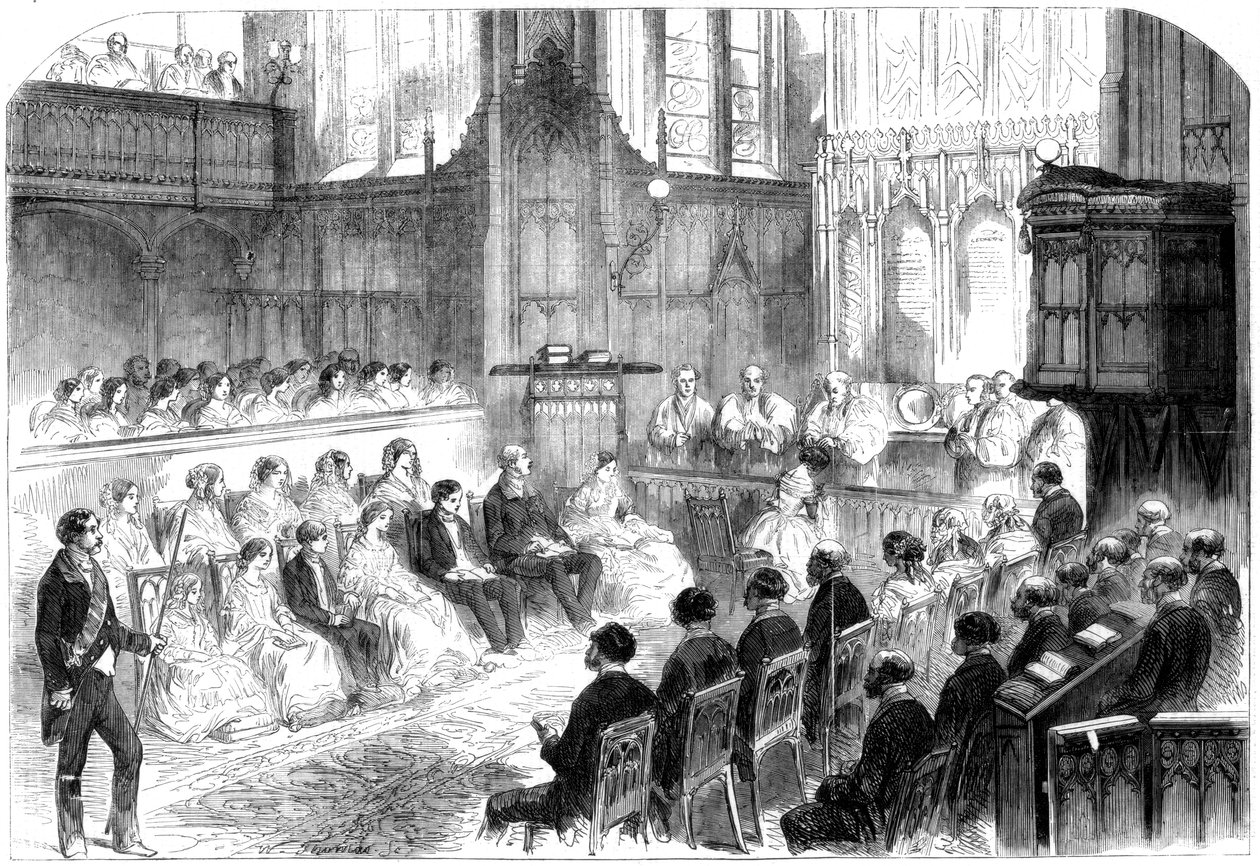 Konfirmation av den kungliga prinsessan, Windsor Castle, 1856 av Unbekannt