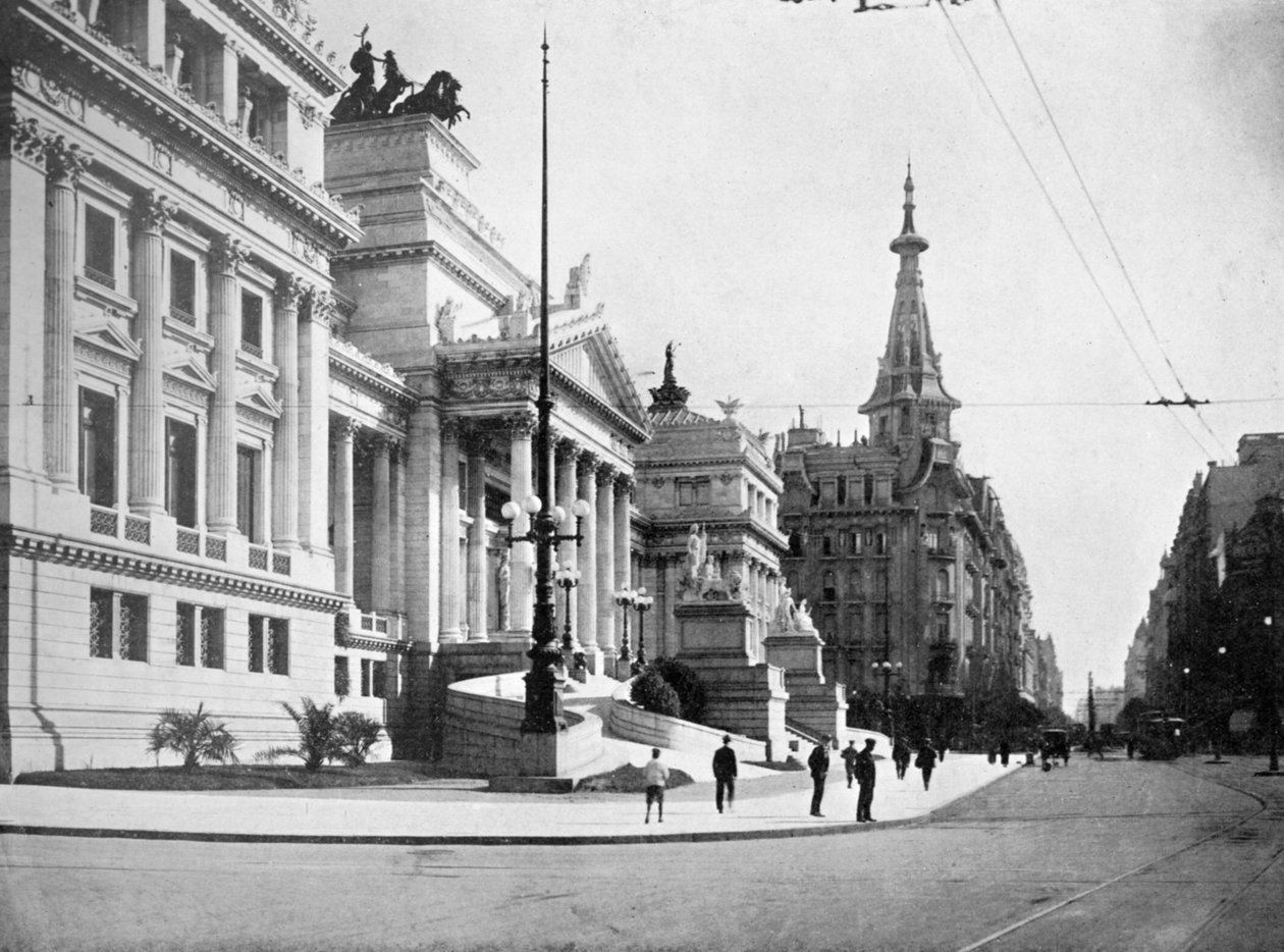 Kongresshallen och Avenida Callao, Buenos Aires, Argentina av Unbekannt