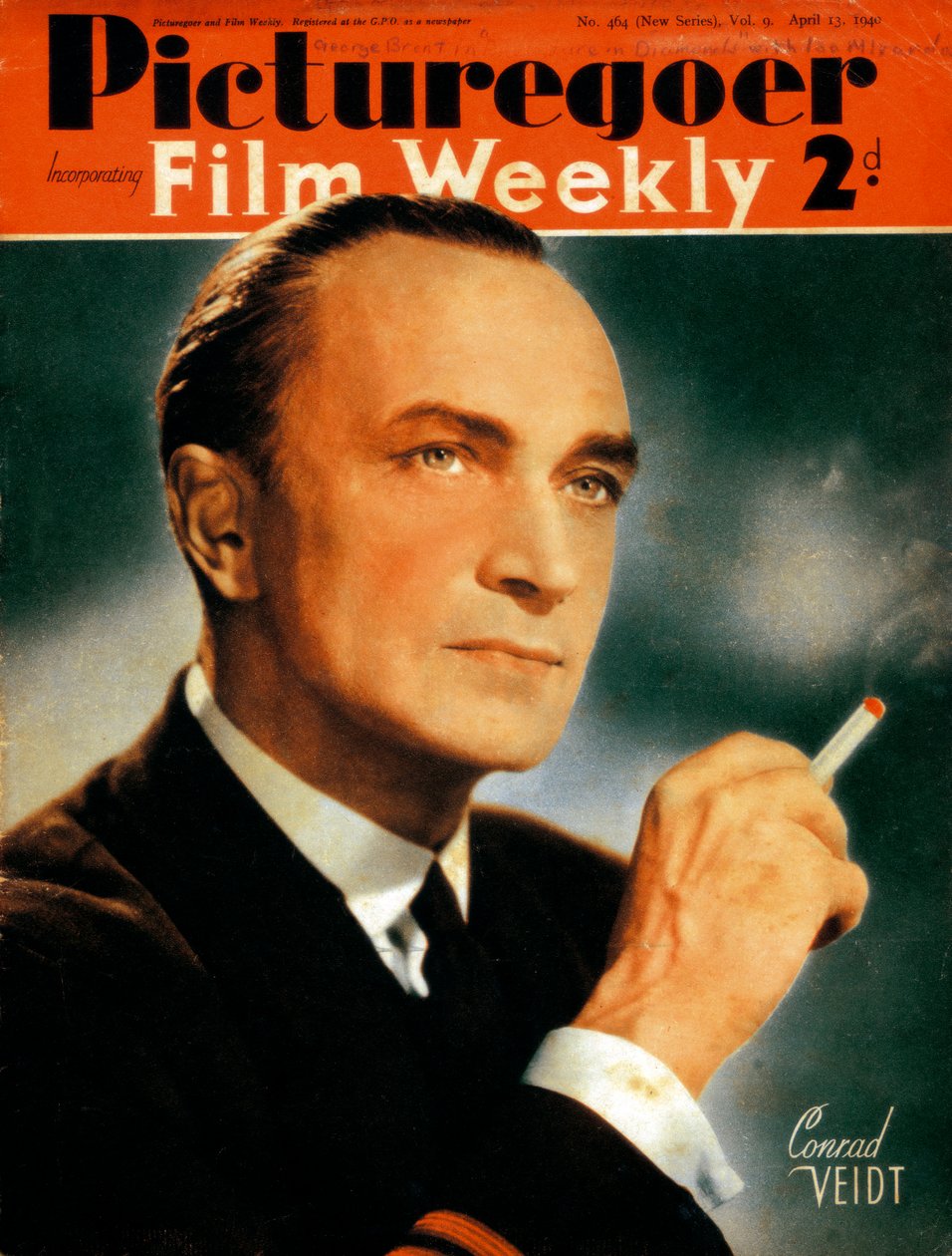 Conrad Veidt 1893-1943, tysk skådespelare, 1940 av Unbekannt