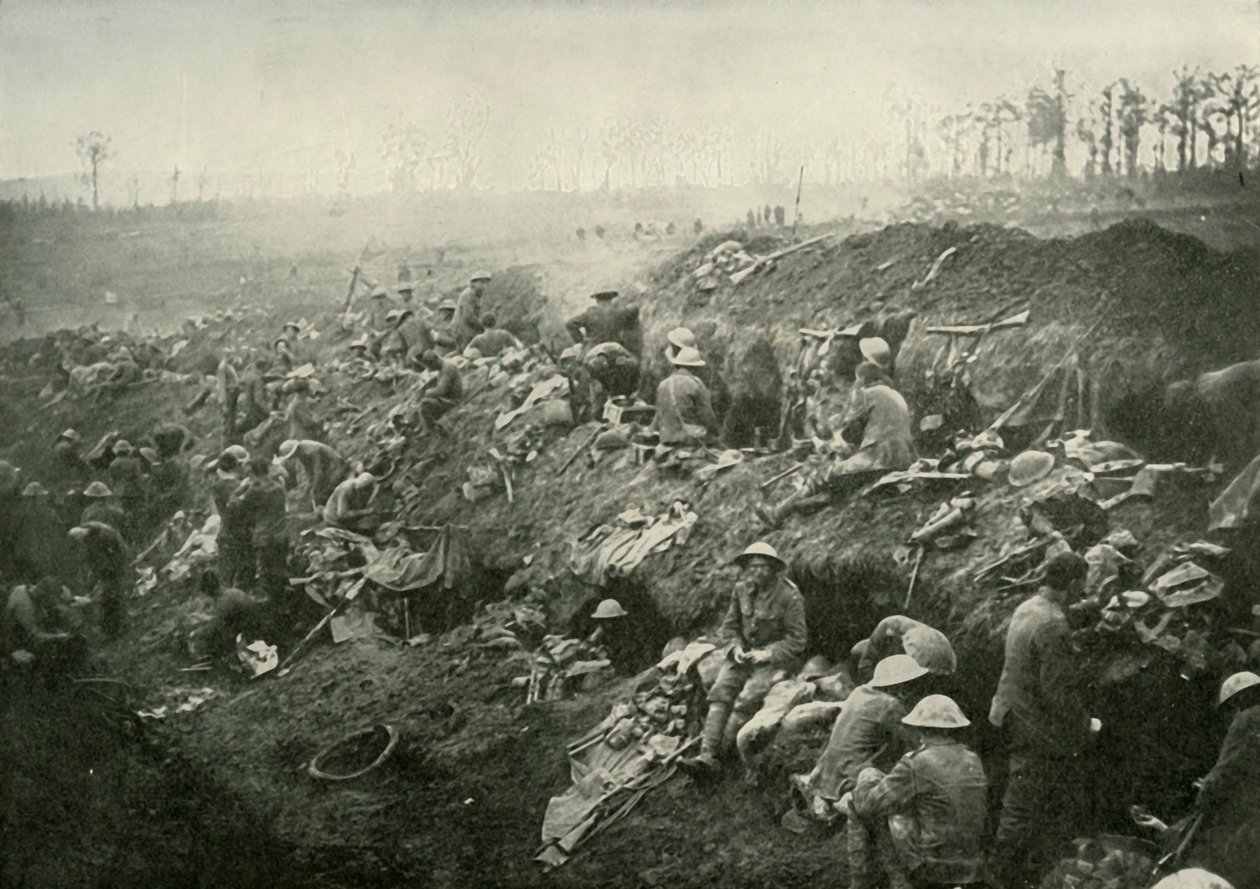 Consolidating A Captured Position, 1919. av Unbekannt