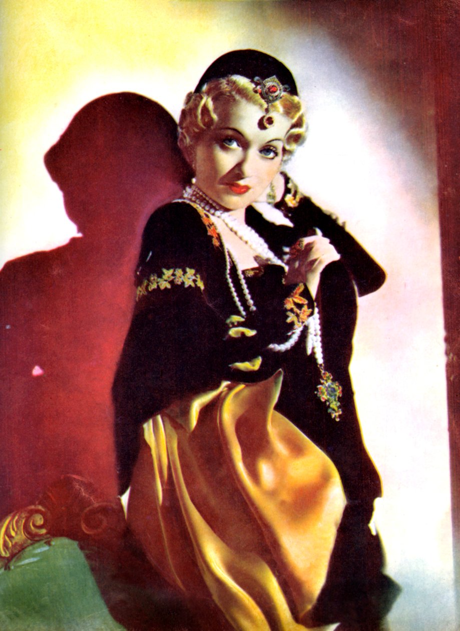 Constance Bennett, amerikansk skådespelerska, 1934-1935 av Unbekannt