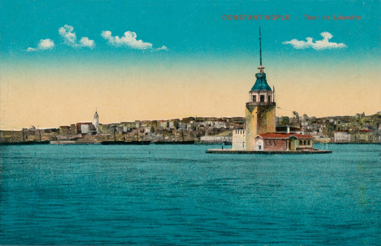 Konstantinopel - Jungfrutornet, c1900 av Unbekannt