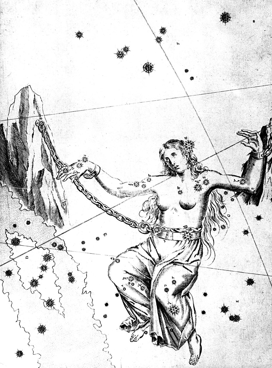 Stjärnbilden Andromeda, 1723 av Unbekannt