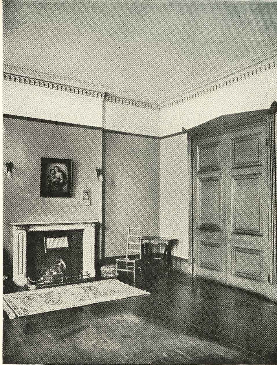 Kontrasterade interiörer: Regency - Mecklenburgh Square, Bloomsbury, 1938 av Unbekannt