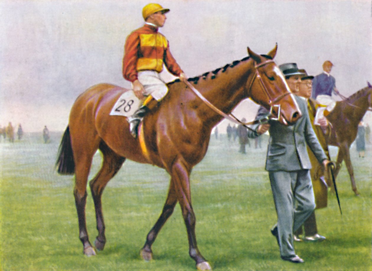 Contrevent, Jockey: A. Tucker, 1939 av Unbekannt