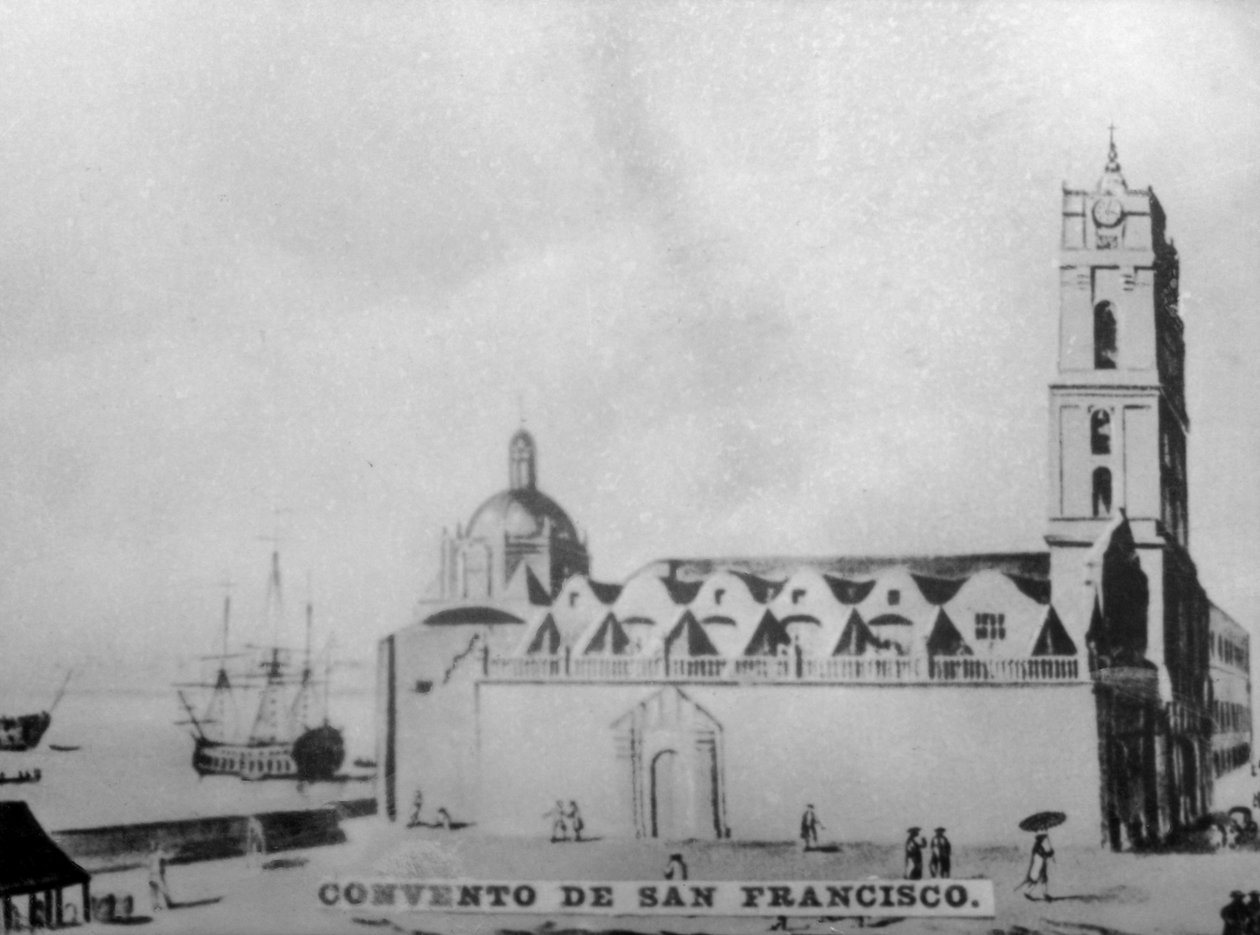 Klostret i Saint Francisco, 1738, 1920-talet av Unbekannt