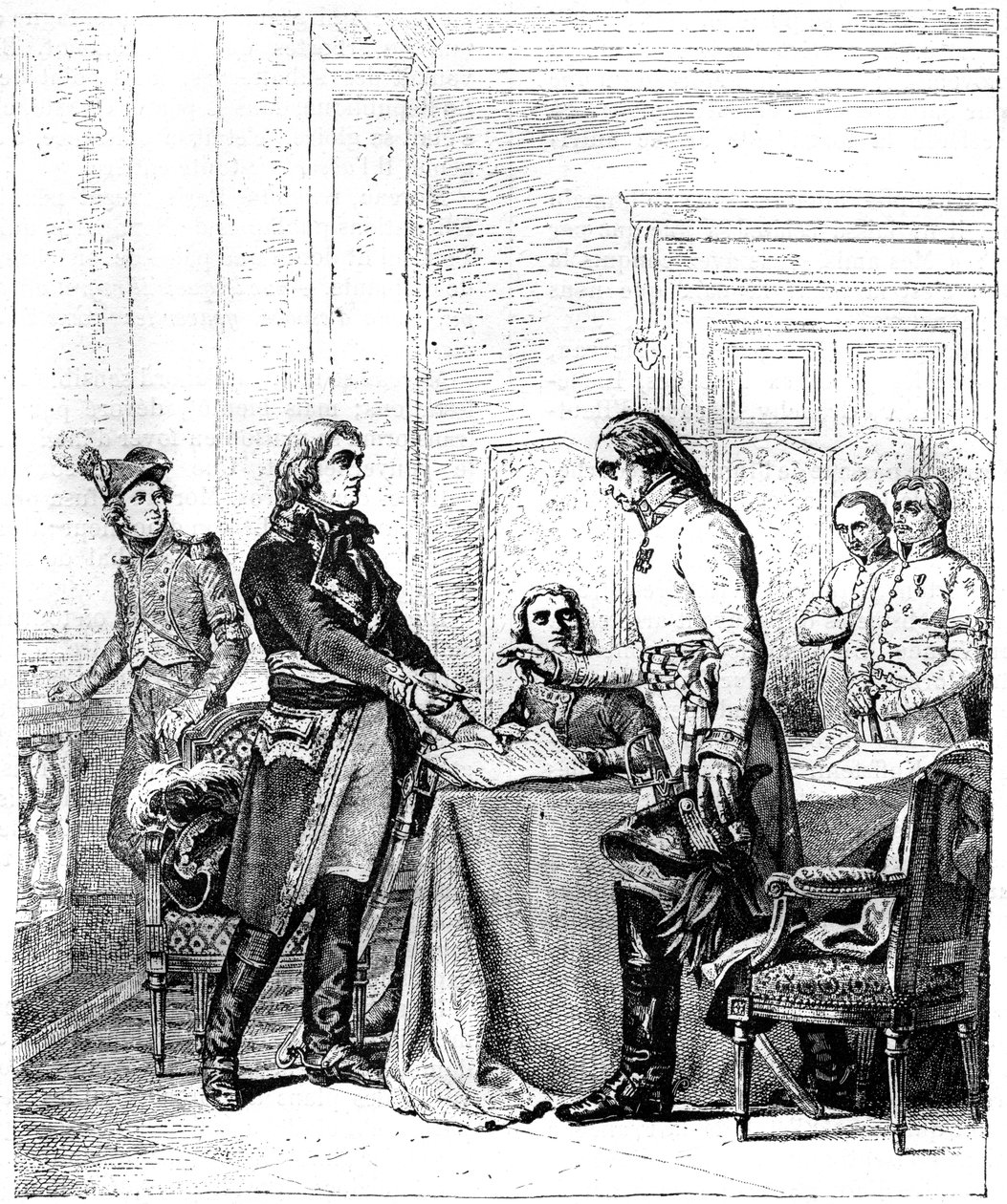 Konvent efter slaget vid Marengo, Italien, 15 juni 1800 1882-1884 av Unbekannt