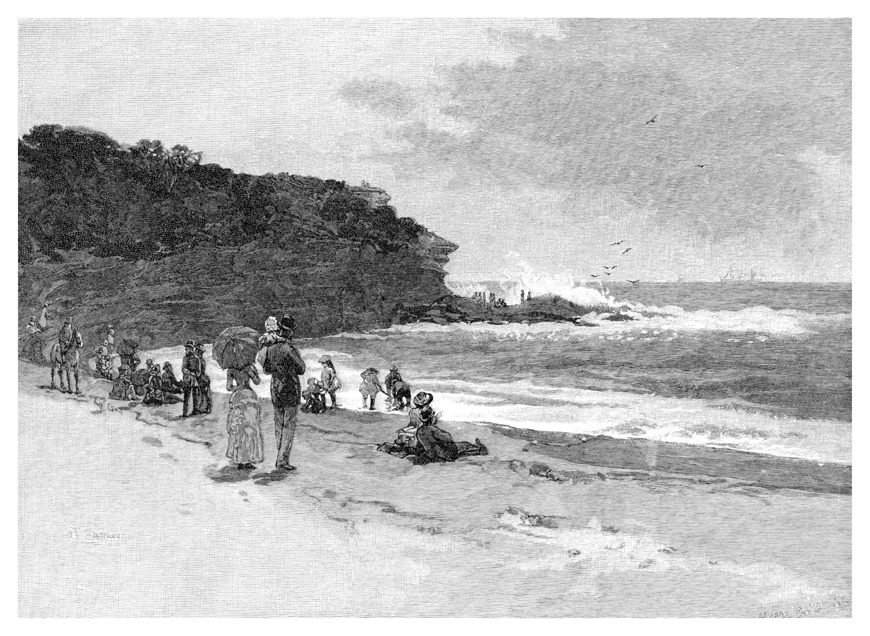 Coogee Beach, Sydney, New South Wales, Australien, 1886 av Unbekannt