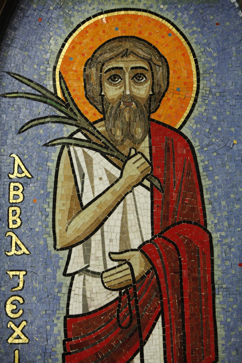 Koptisk ikon: Jesus Cairo Egypten av Unbekannt