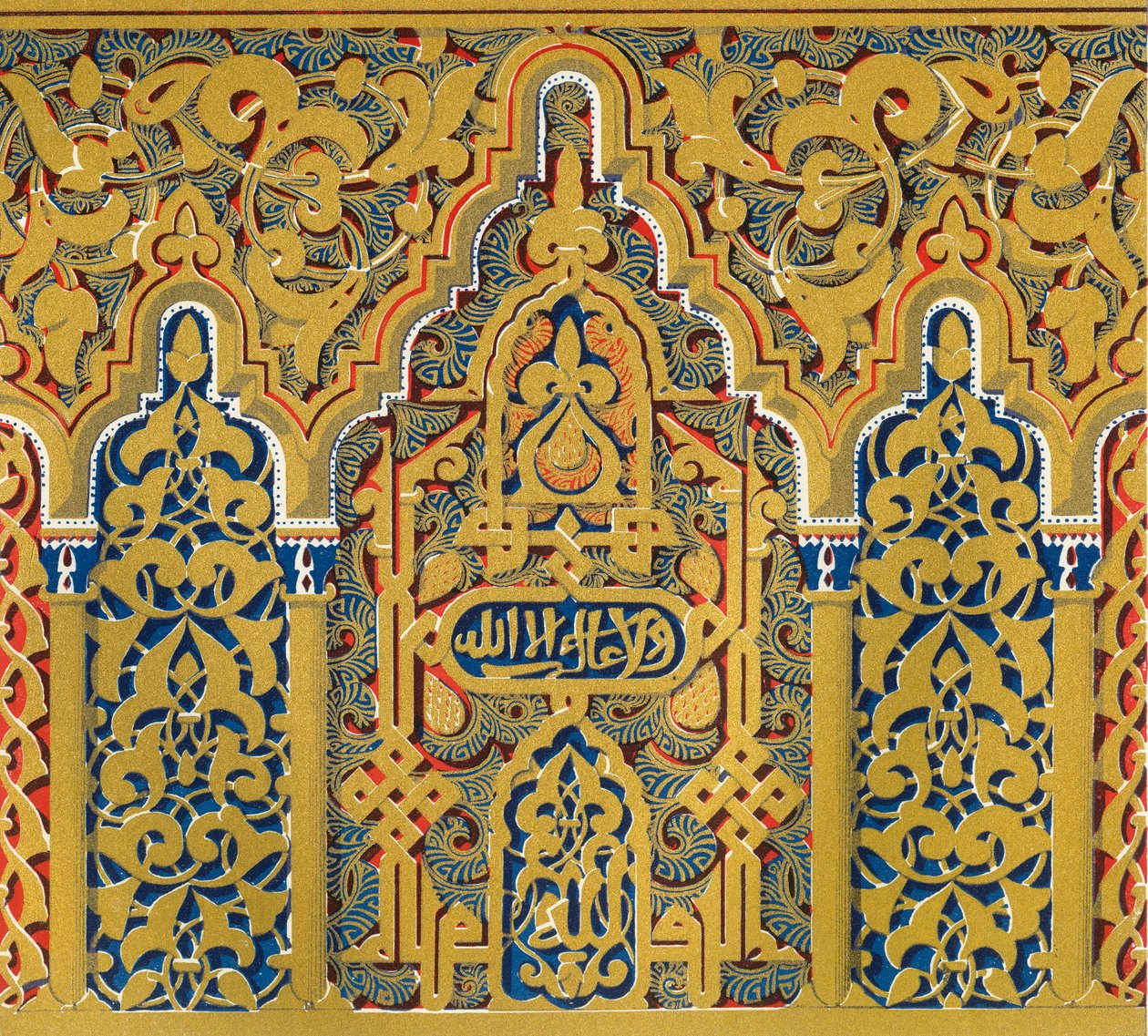Gesims vid valvfjädrar, fönster i Hall of Ambassadors, 1907. av Unbekannt