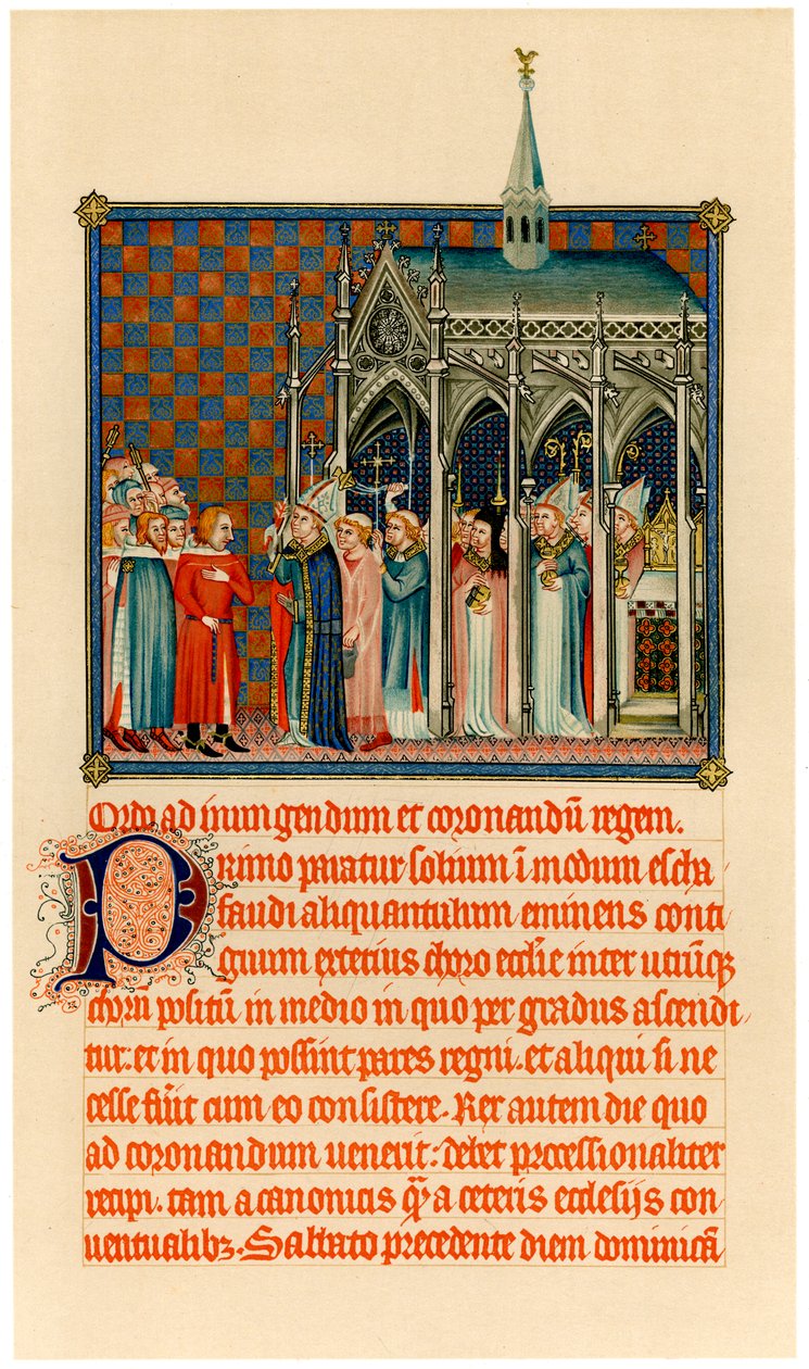 Kröning av Karl V, c1365 av Unbekannt