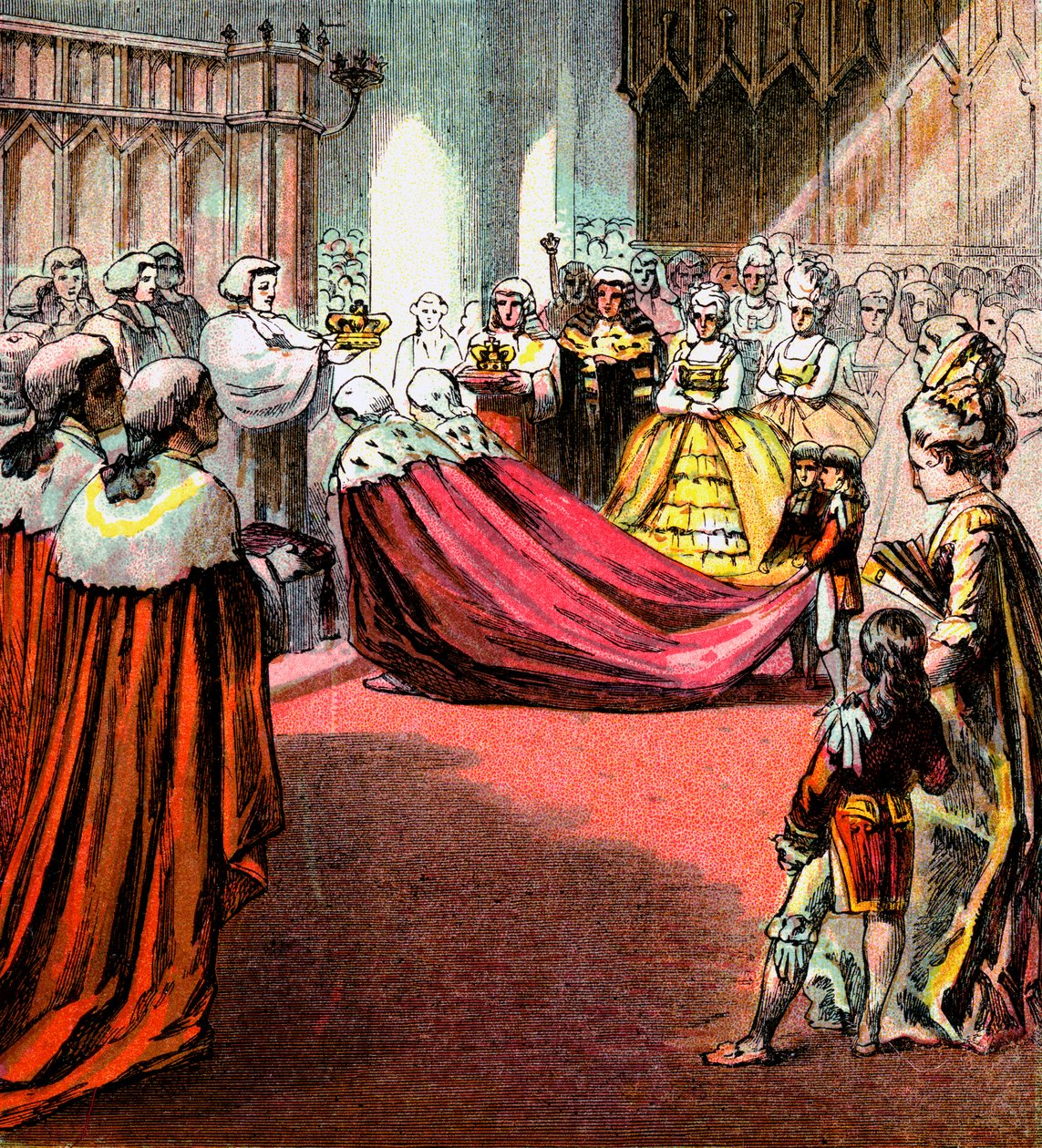 Georg III:s kröning, 1761, c1850-talet av Unbekannt