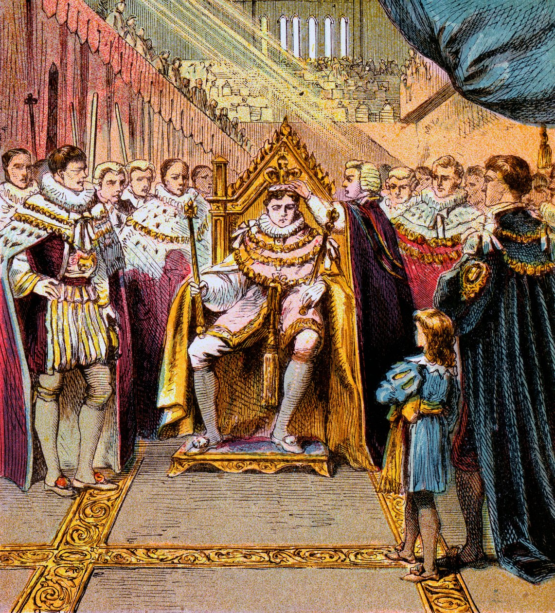 Georg IV:s kröning, 1820, c1850-talet av Unbekannt