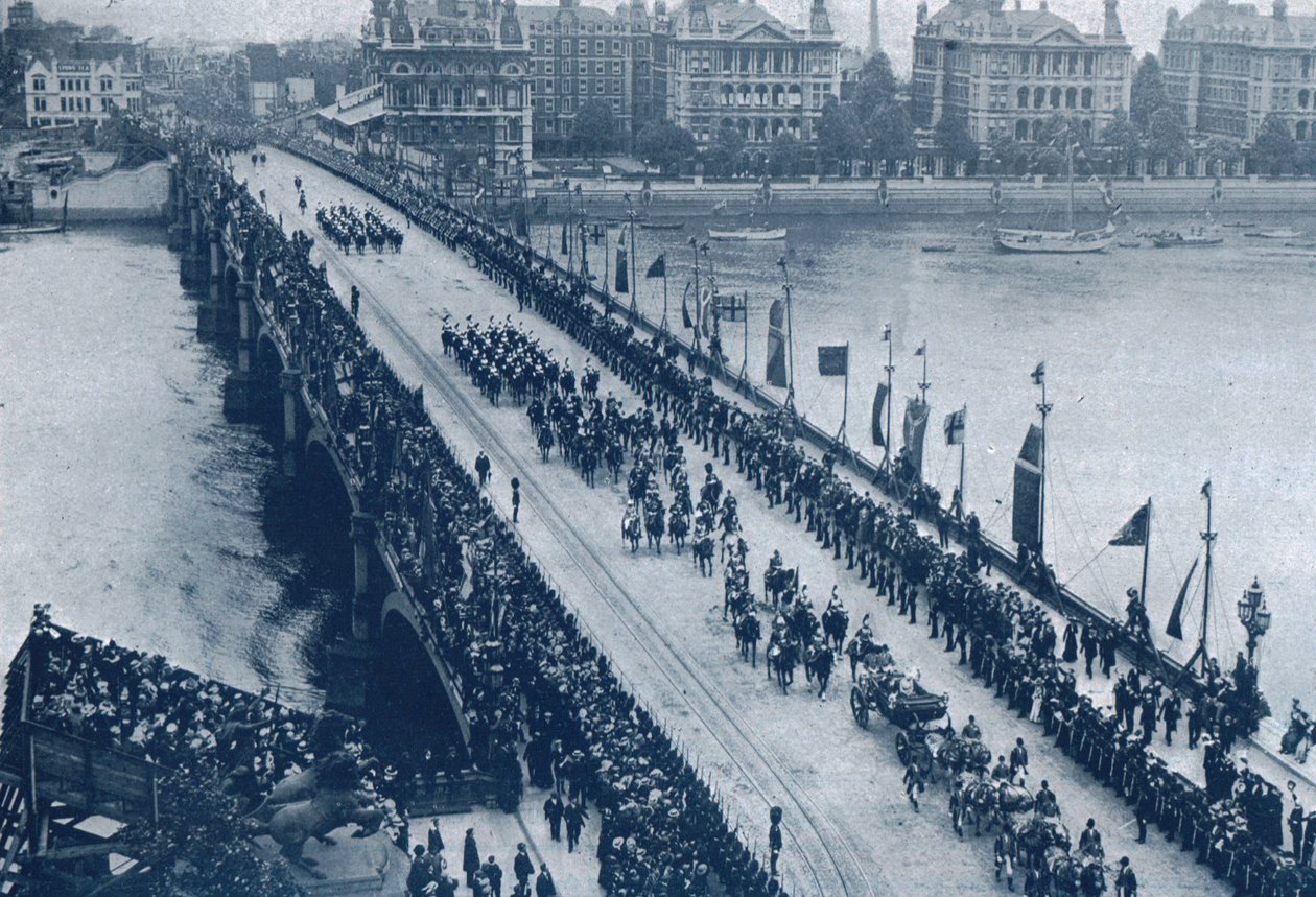Kröning av kung George V och drottning Mary, London, 1911. av Unbekannt