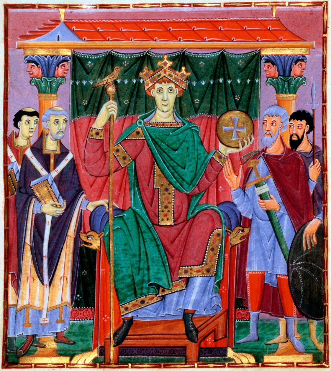 Kröning av Otto III, tysk kung, c998 av Unbekannt