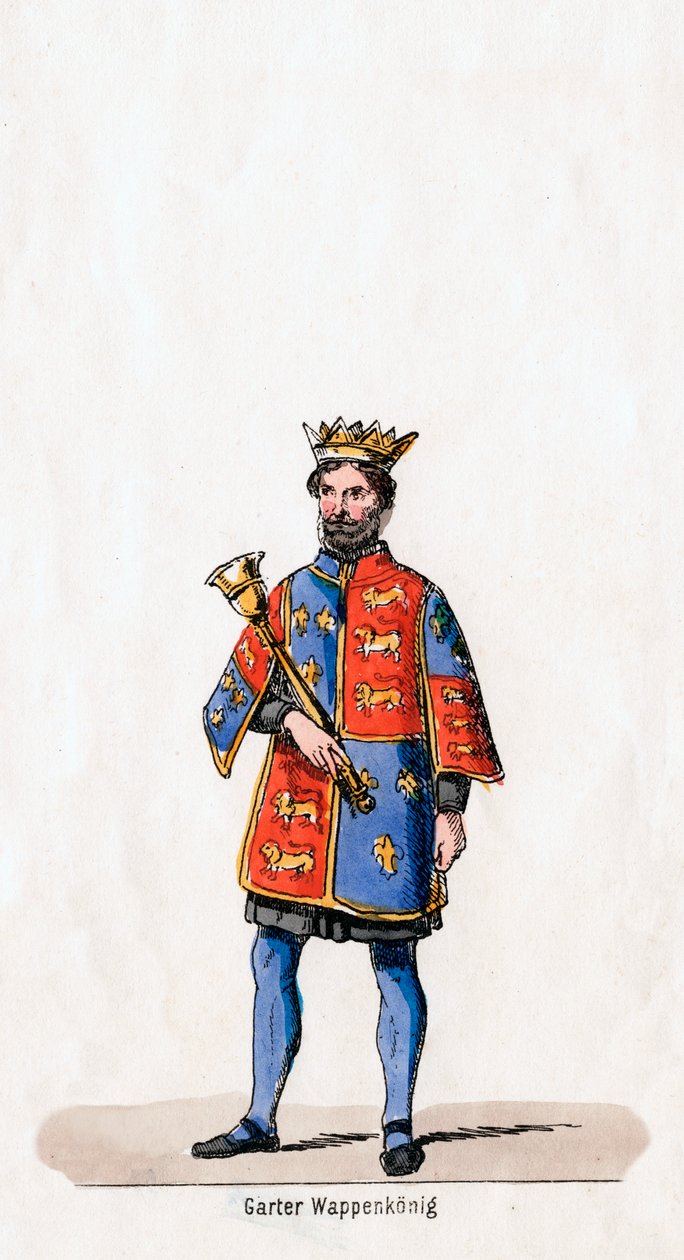 Kostymdesign för Shakespeares pjäs Henry VIII, 1800-talet av Unbekannt