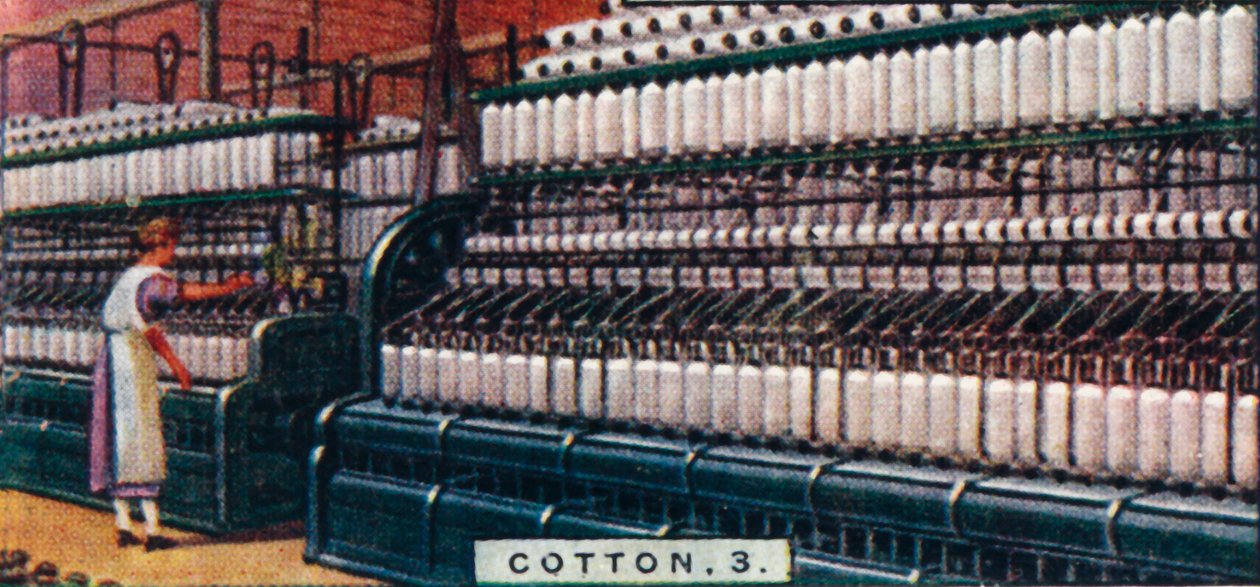 Bomull, 3. - Spinnmaskin, Lancashire, 1928 av Unbekannt