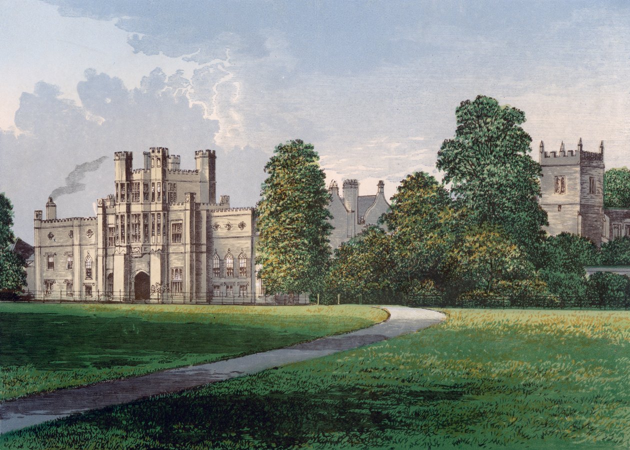 Coughton Court, Warwickshire, sent 1800-tal av Unbekannt