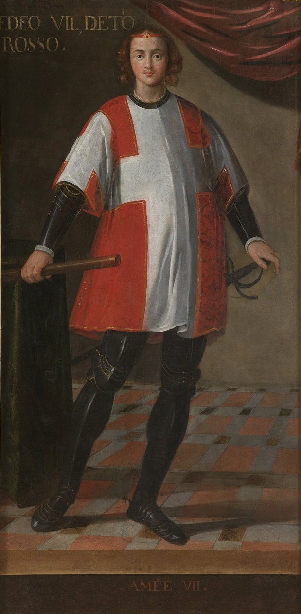 Greve Amadeus VII av Savojen 1360-1391 av Unbekannt