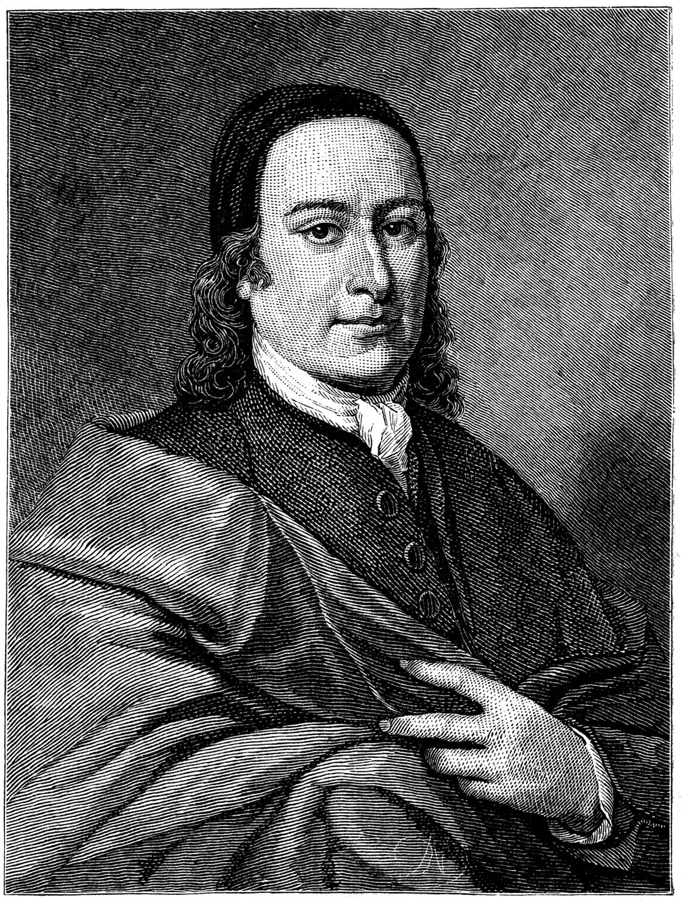 Greve Nicolaus Ludwig von Zinzendorf 1700-1760, tysk teolog av Unbekannt