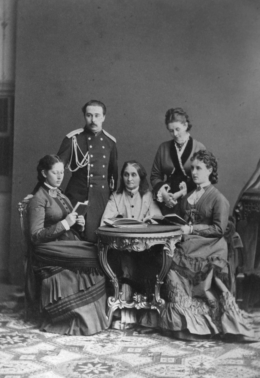 Greve Sergei Sheremetev och grevinnan Ekaterina Sheremeteva med familj, 1870-talet av Unbekannt