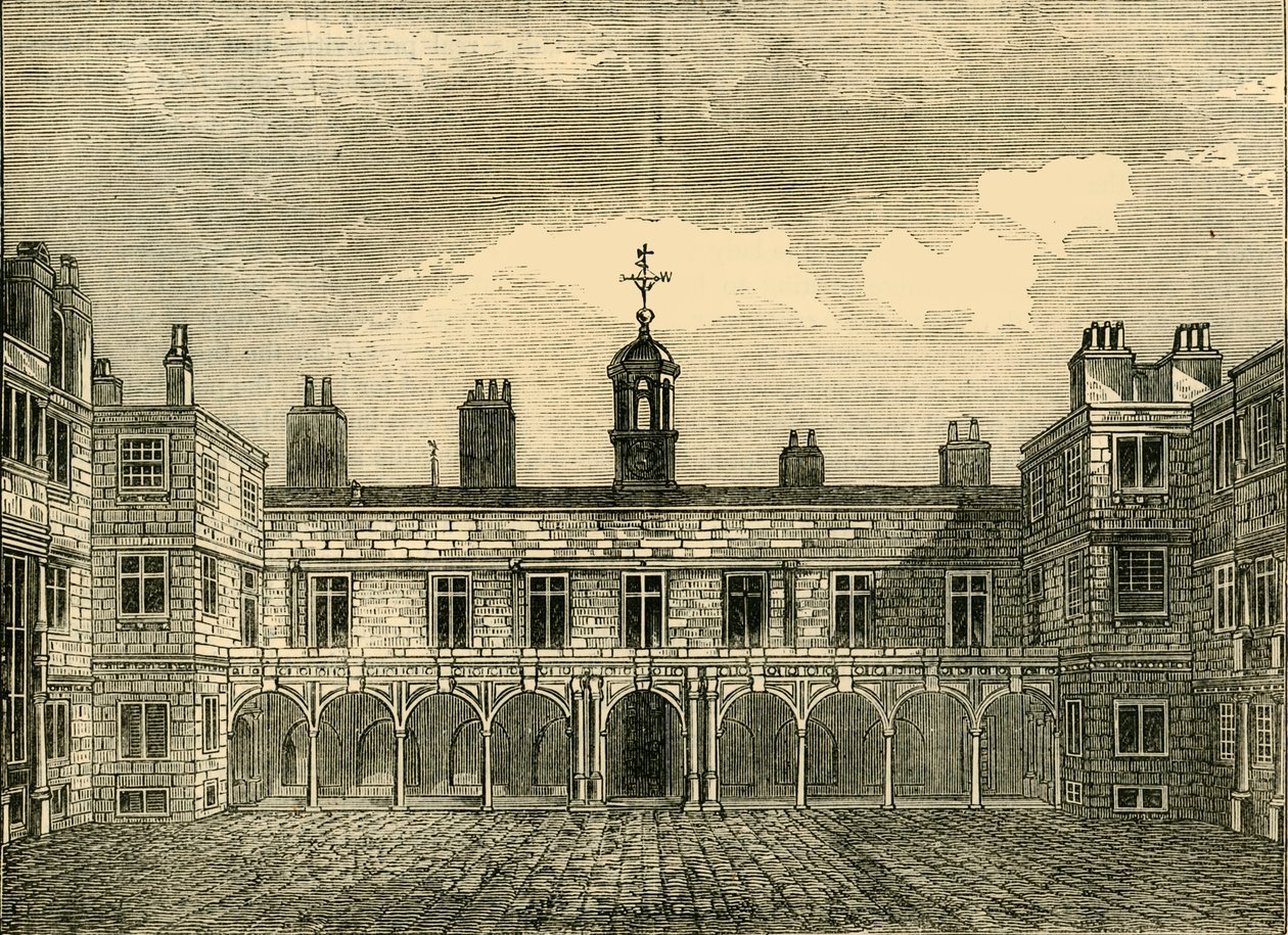 Court of Old Somerset House, från norr, 1881. av Unbekannt