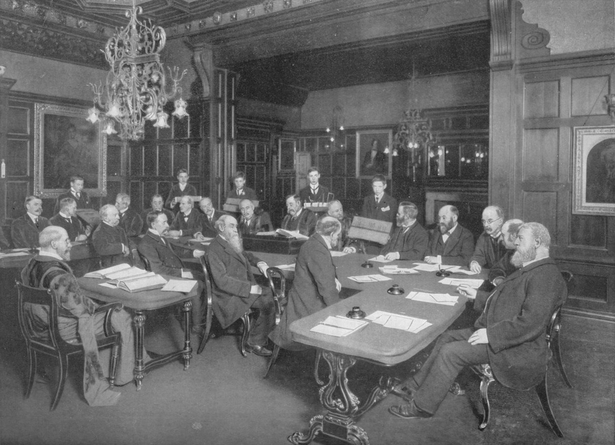 Court of the Cutlers Company: undersöker deras lärlingars arbete, London, 1902 1903 av Unbekannt
