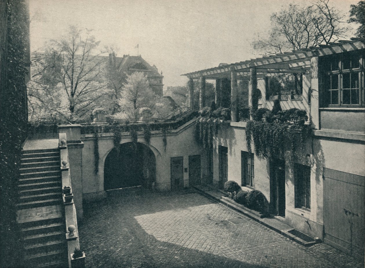 Privathusets innergård, 13 Boulevard Des Invalides, Paris. Ändringar av Paul Huillard, c1927 av Unbekannt