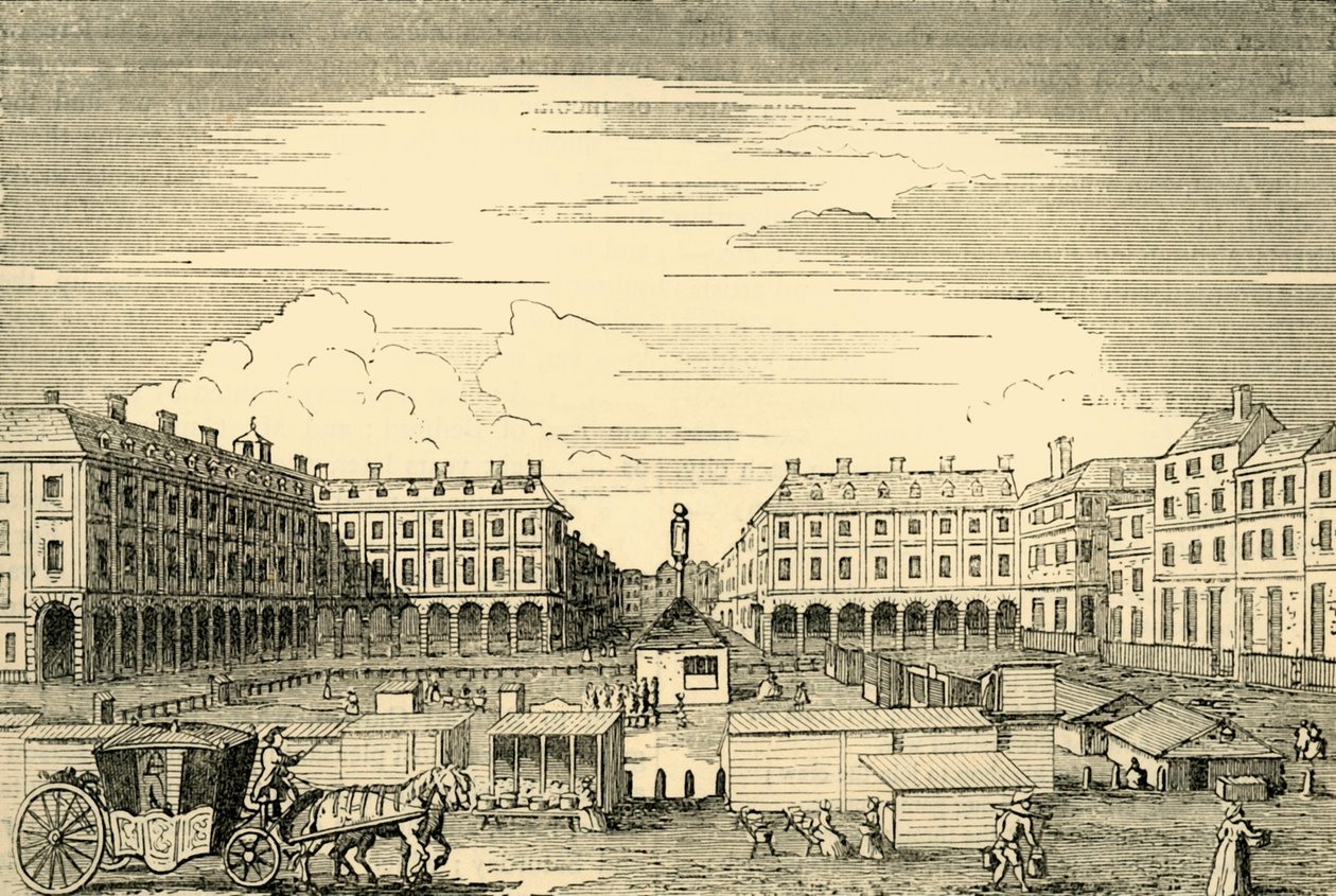 Covent Garden Market, tittar österut, 1881. av Unbekannt