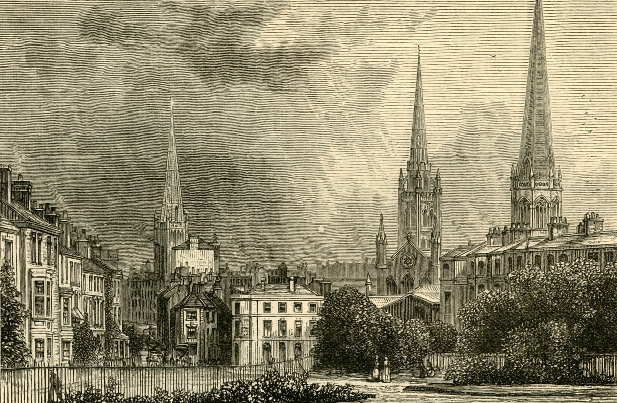 Coventry - The Spiers of Trinity, St. Michaels och Christ Church, 1898. av Unbekannt