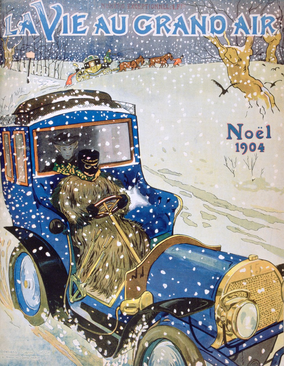 Omslag till julnumret av tidningen La Vie au Grand Air, 1904 av Unbekannt