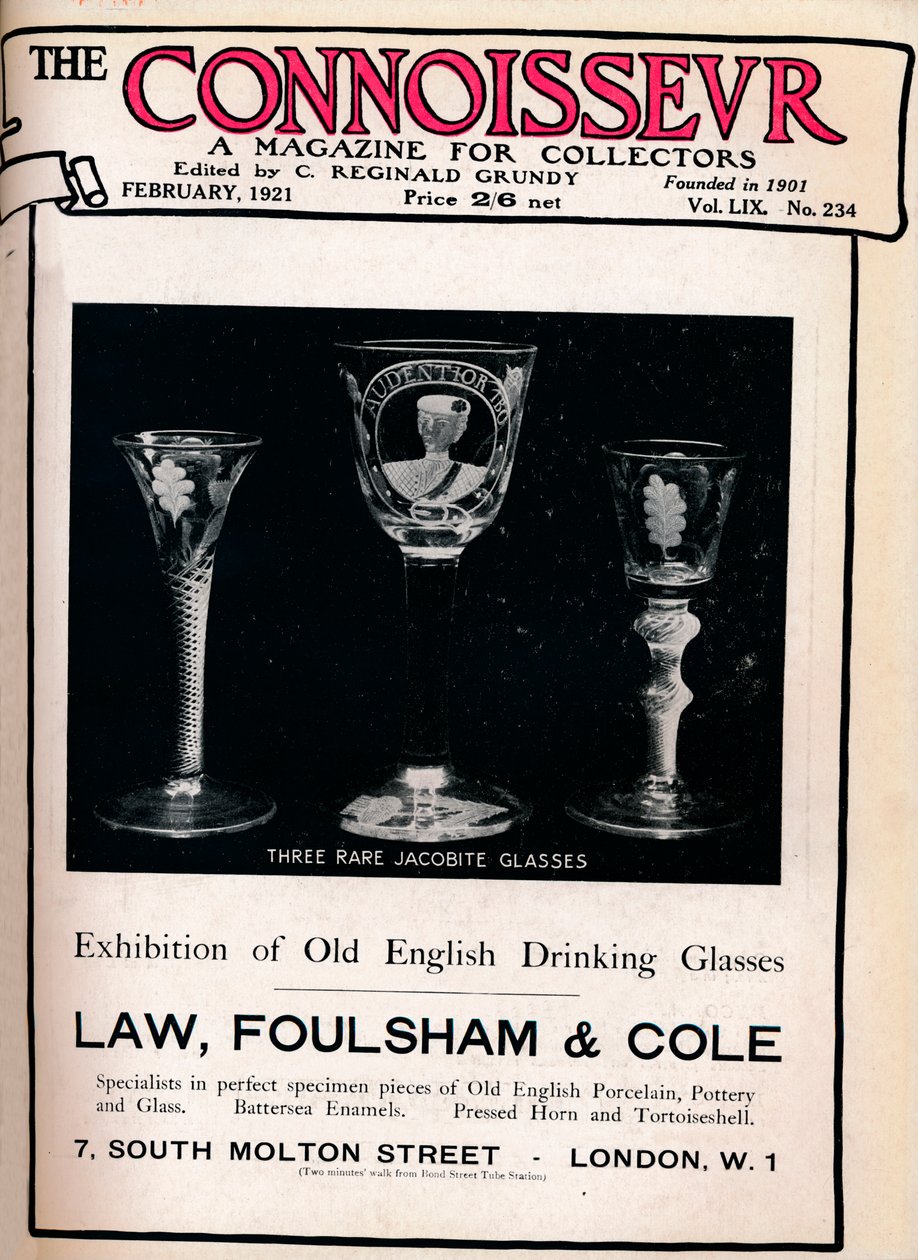 Omslag till The Connoisseur, februari 1921 av Unbekannt