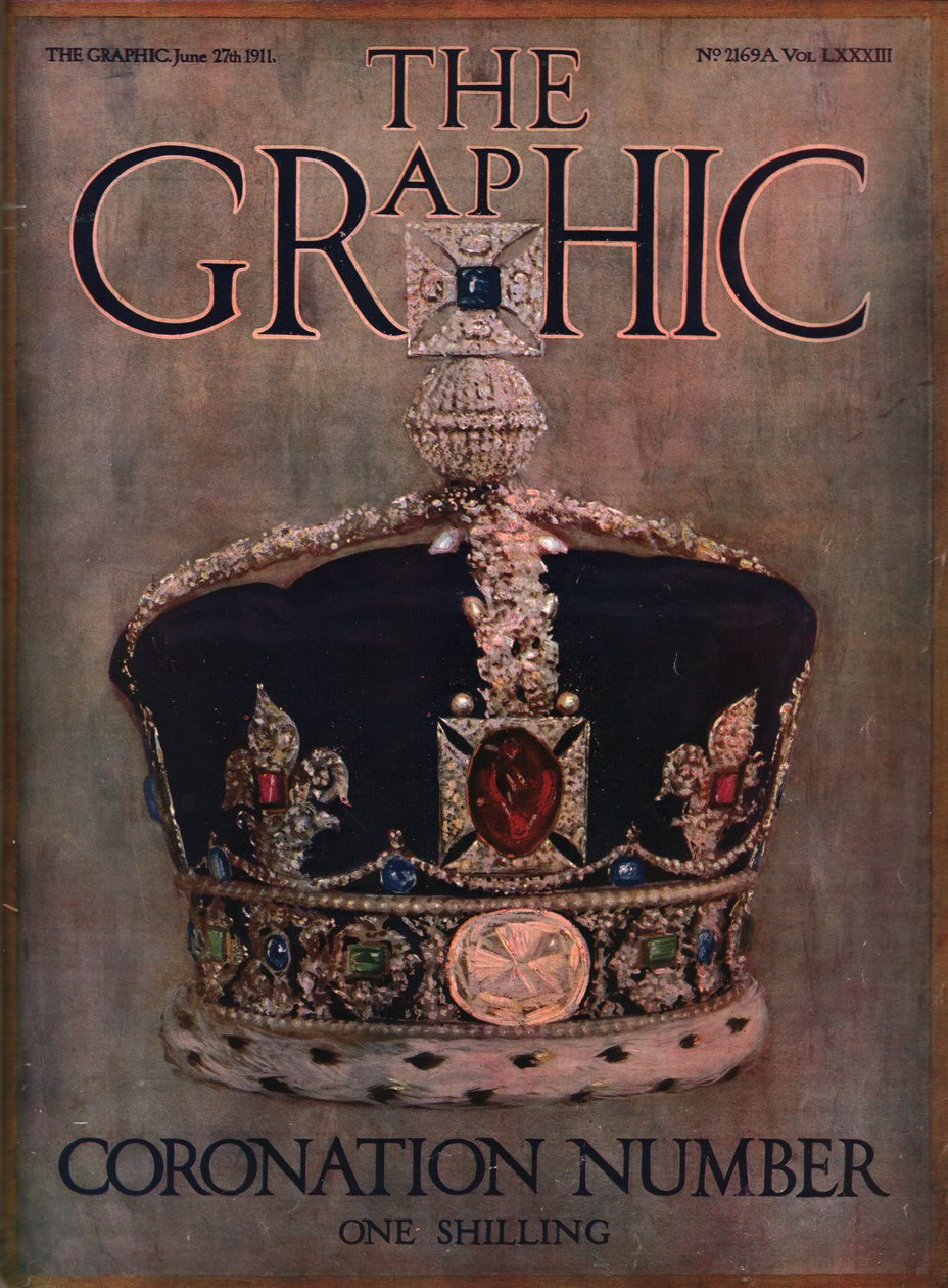 Omslag till The Graphic, kröningsnummer, juni 1911. av Unbekannt