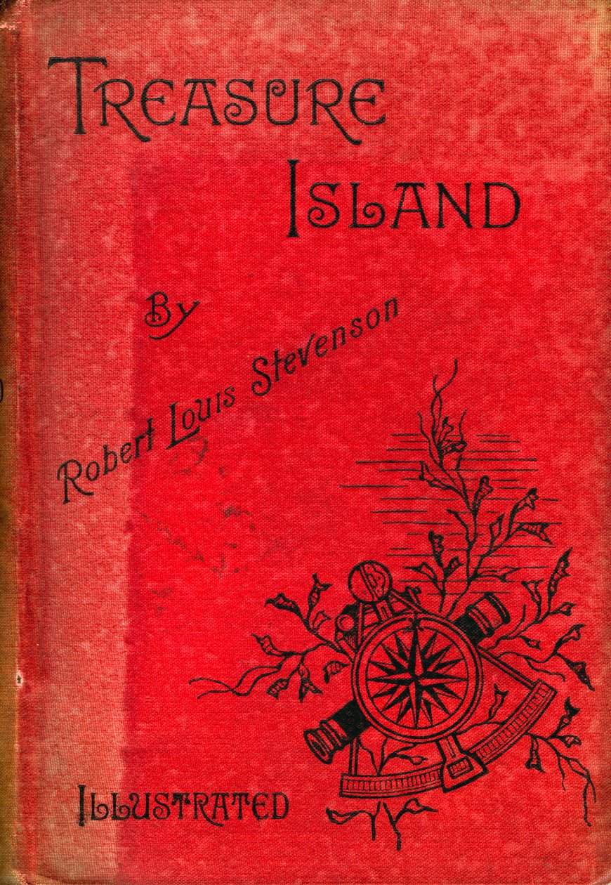 Omslag till Treasure Island av Robert Louis Stevenson, 1886 av Unbekannt