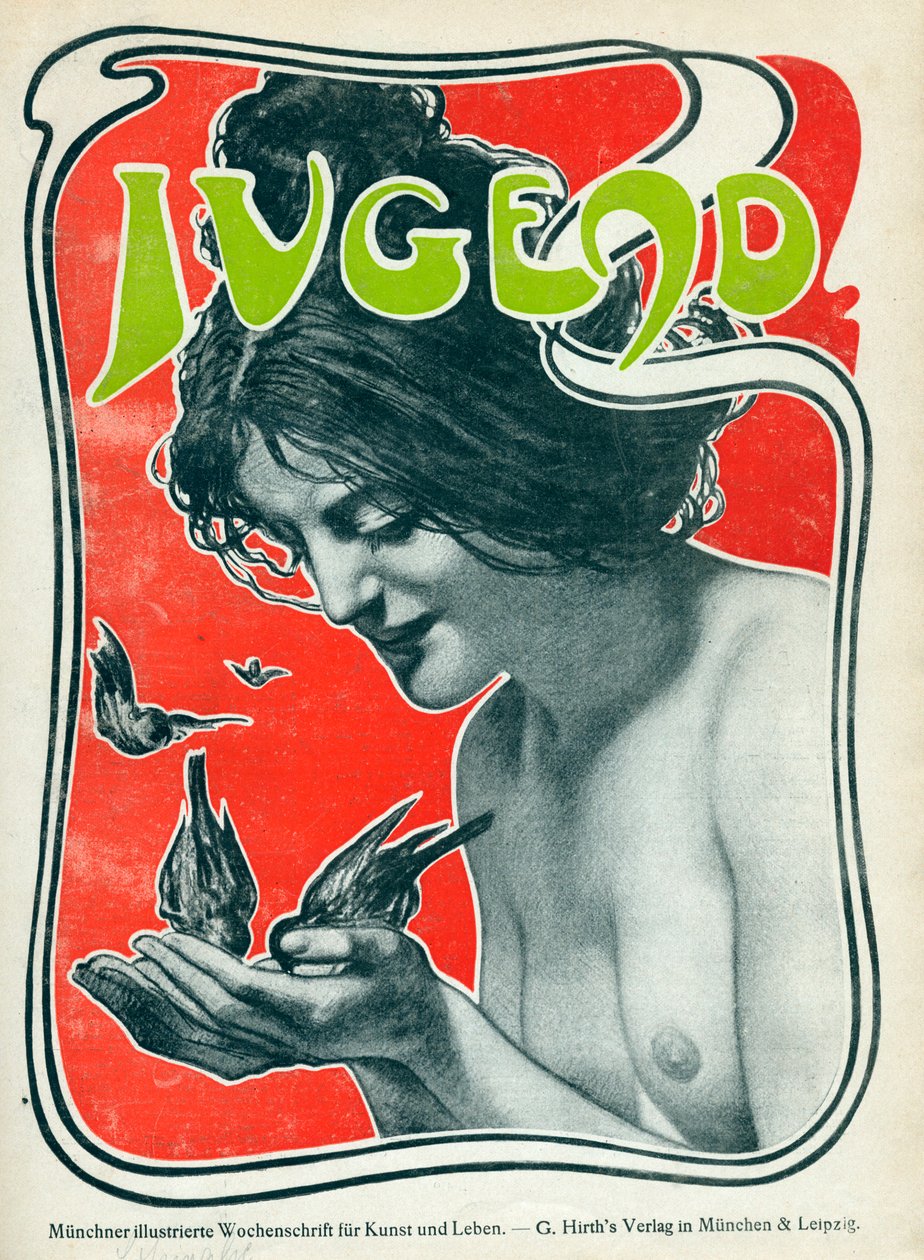 Omslag till den tyska veckans konstmagasin Jugend, 1898 av Unbekannt