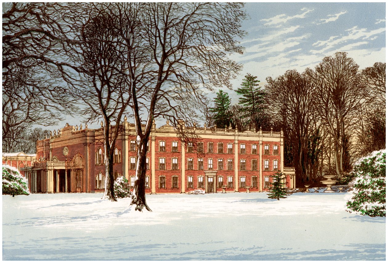 Cranbury Park, Hampshire, hem för familjen Chamberlayne, c1880 av Unbekannt