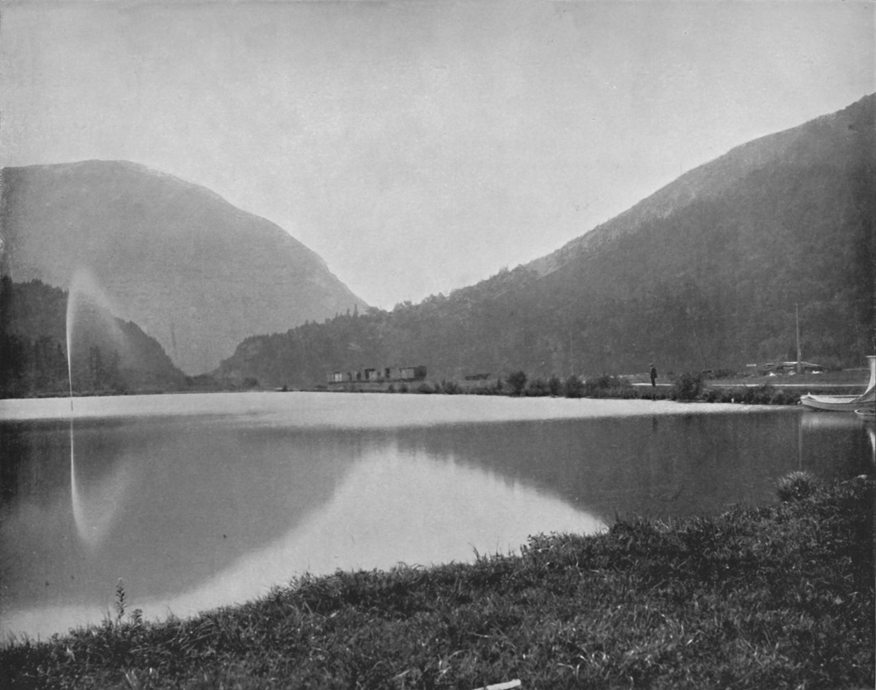 Crawford Notch, i Vita bergen, 1800-talet av Unbekannt