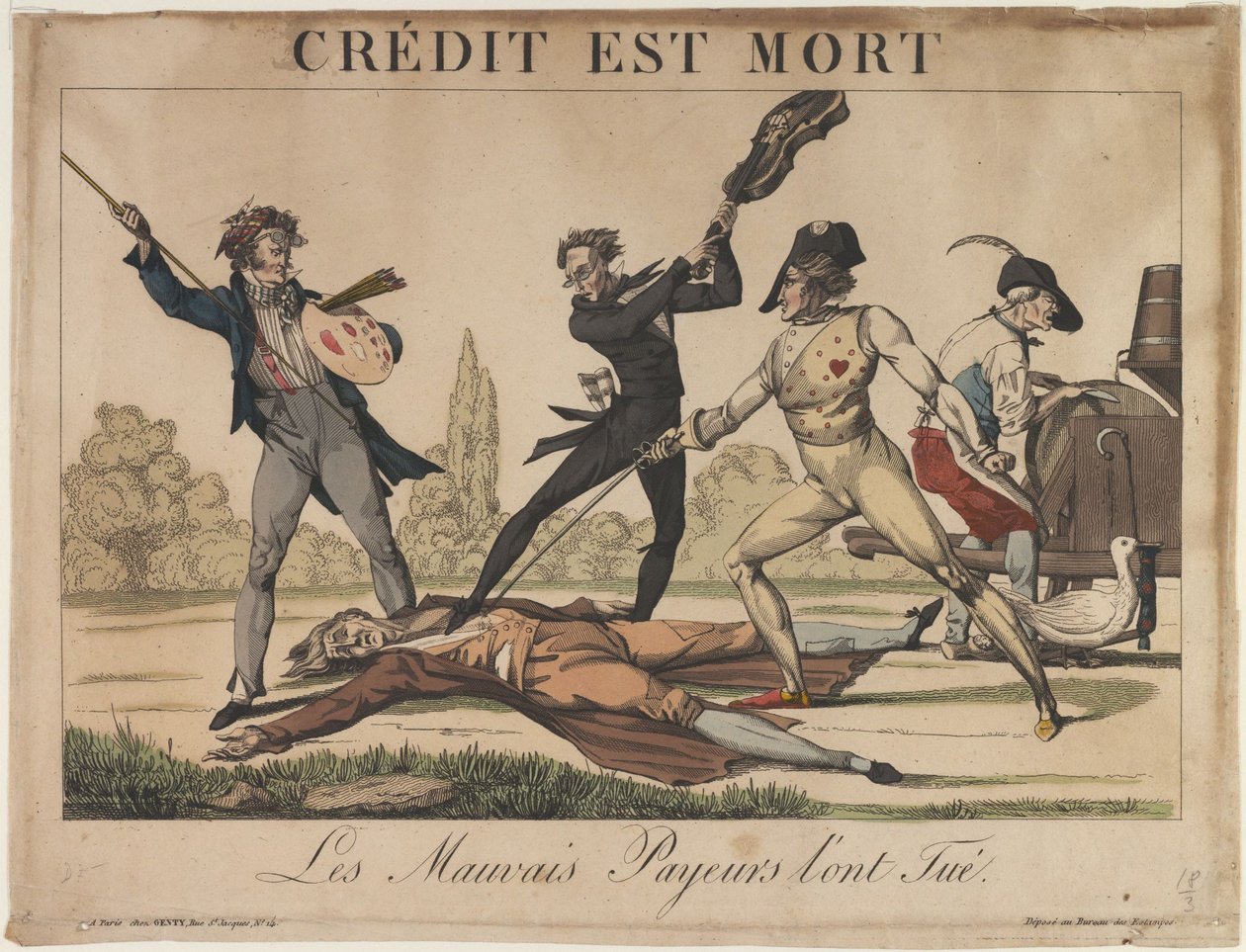 Credit is Dead Credit is dead, tidigt 1800-tal. av Unbekannt