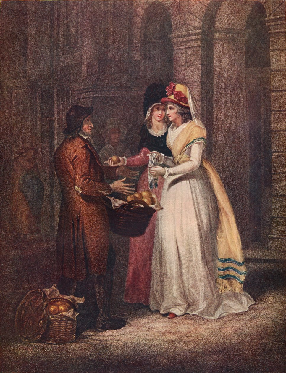 Cries of London, 3:e tallriken, Sweet China Oranges, 1794, 1911 av Unbekannt