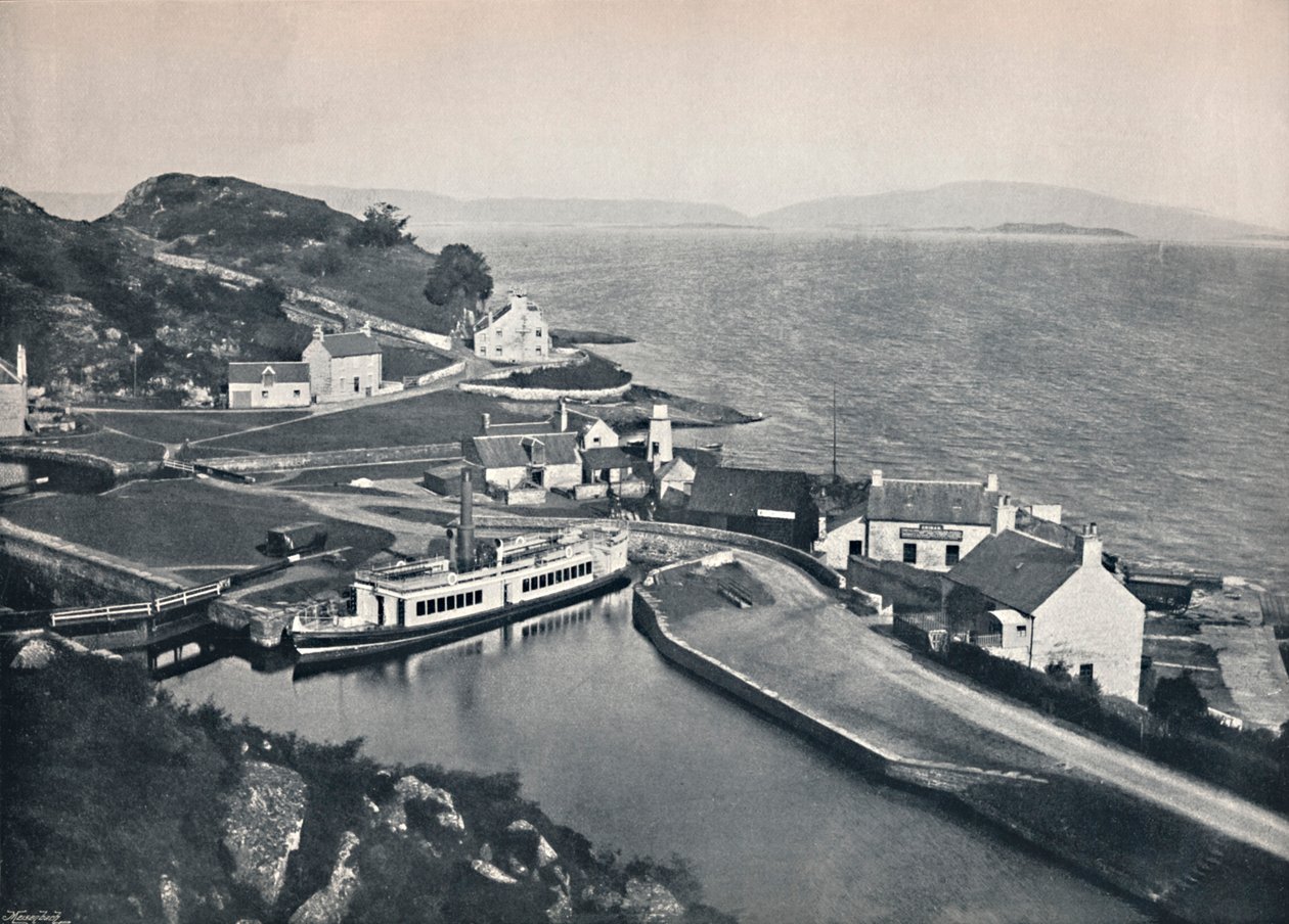 Crinan - The Western Terminus of the Canal and the Sound of Jura, 1895 av Unbekannt