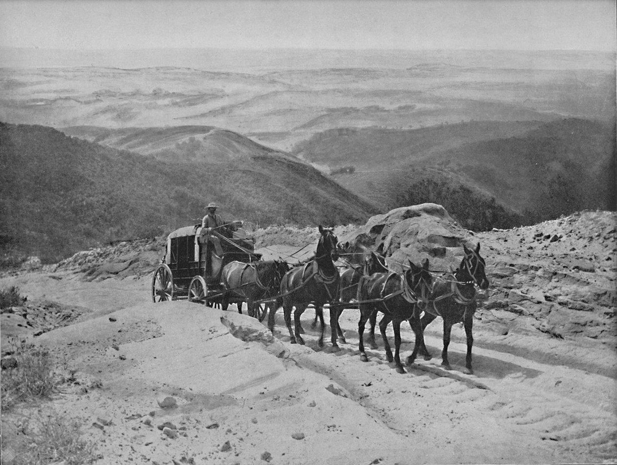 Korsa San Marcos Pass, Kalifornien, c1897. av Unbekannt