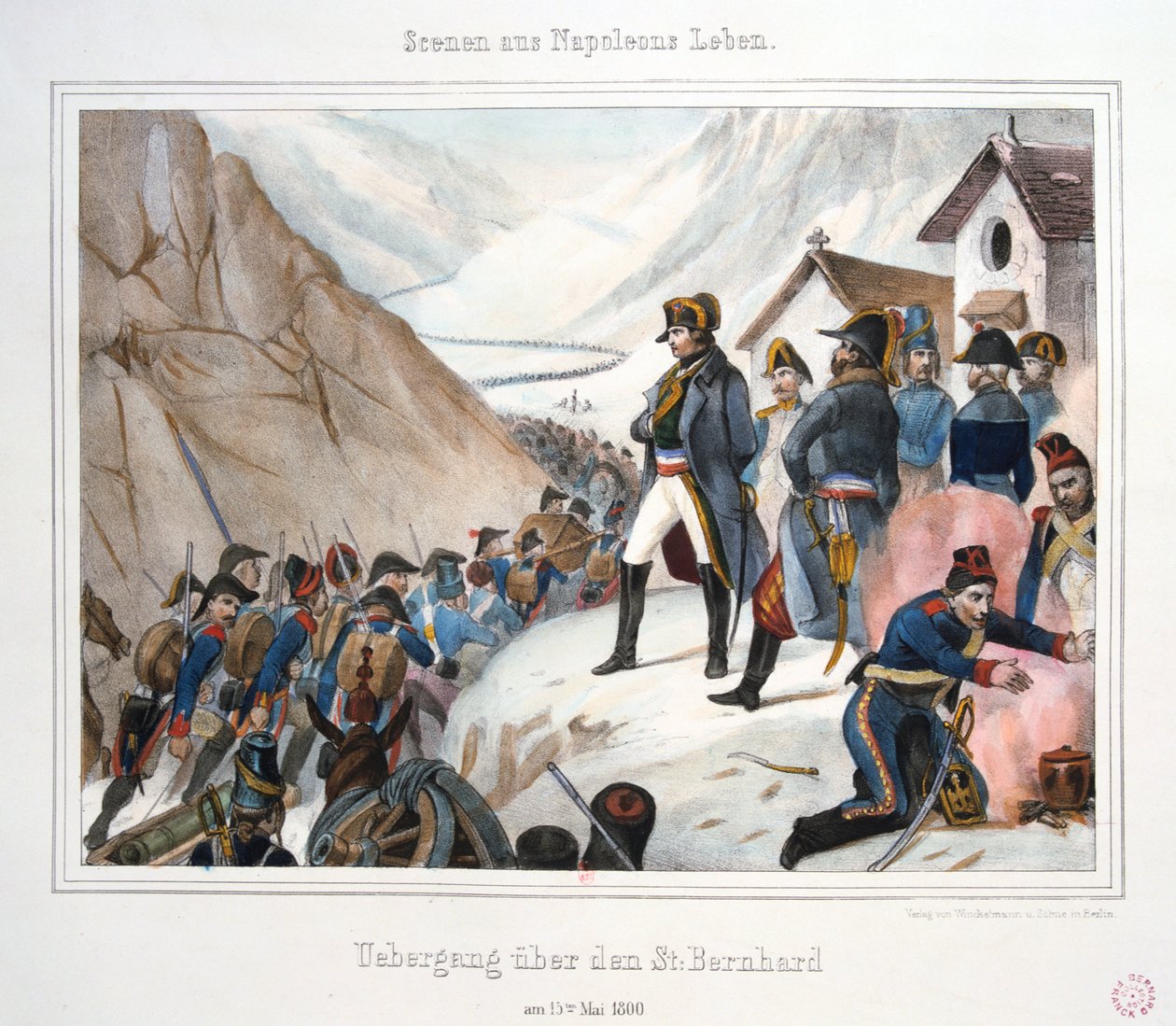 Crossing St Bernard, 15 maj 1800 av Unbekannt