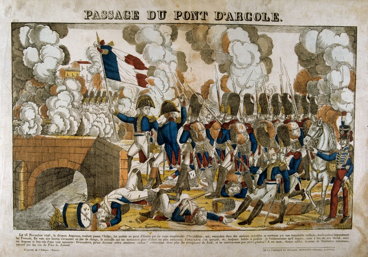 Korsning av Arcolabron, 15 november 1796, 1800-talet av Unbekannt