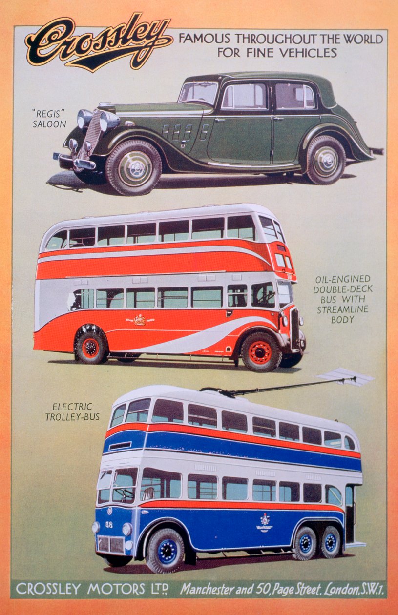 Crossley Motors annons, 1937 av Unbekannt