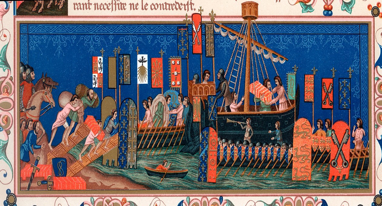 Korsfarare på väg till det heliga landet, 1400-talet av Unbekannt