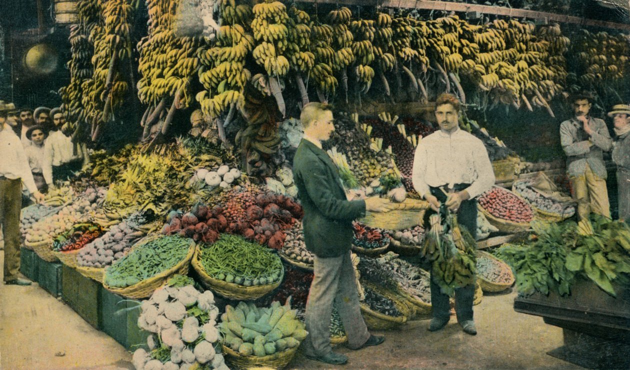 Kubansk fruktaffär, c1910 av Unbekannt